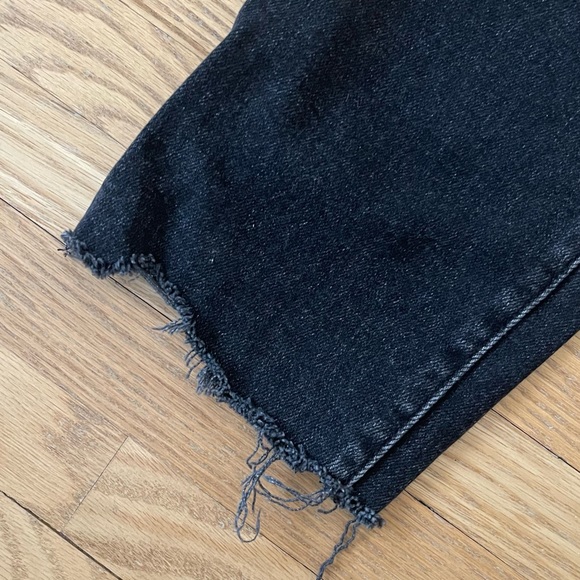 AGOLDE Pinch Waist Ultra High Rise Skinny Jeans “Hotline” Washed Black, Size 32 - Picture 4 of 6